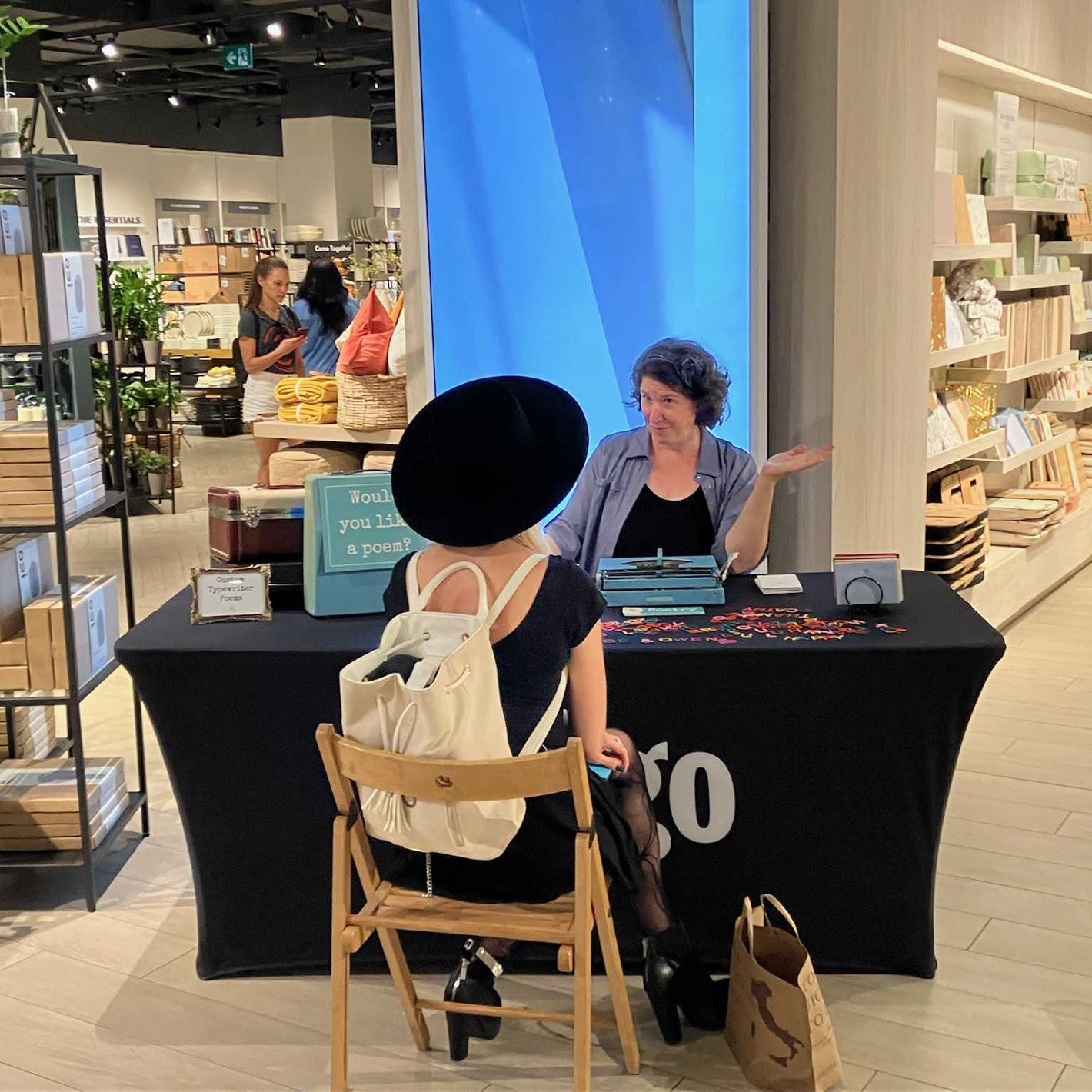 Indigo poetry typewriter activation